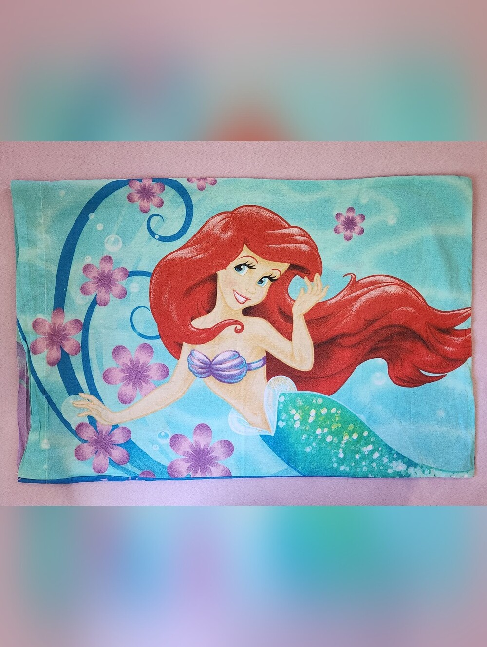 2015 Disney The Little Mermaid Princess Ariel Standard Pillowcase